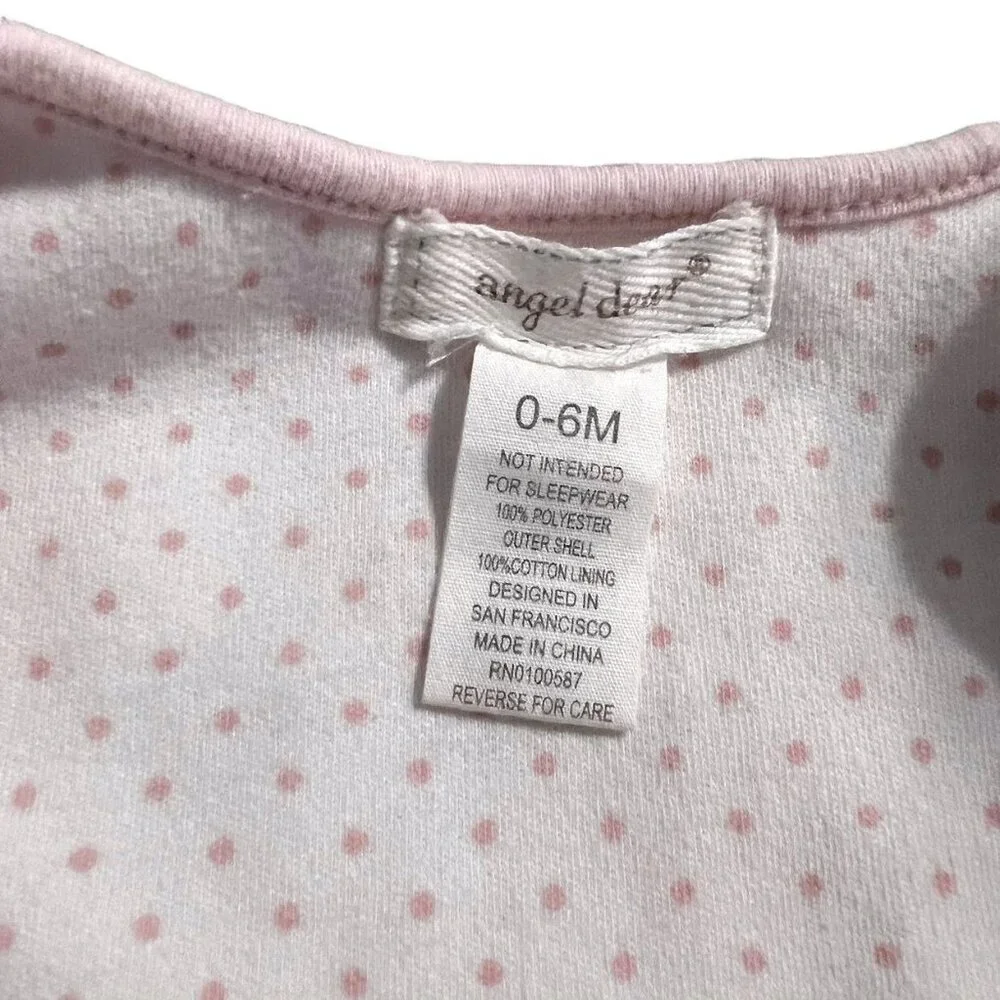 Angel Dear 0-6m Fuzzy Pink Sleep Sack